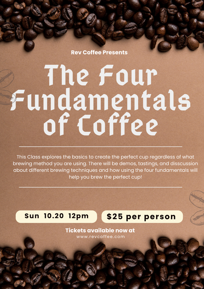 Sean's Coffee Class - Fundamentals of Coffee - October 20th