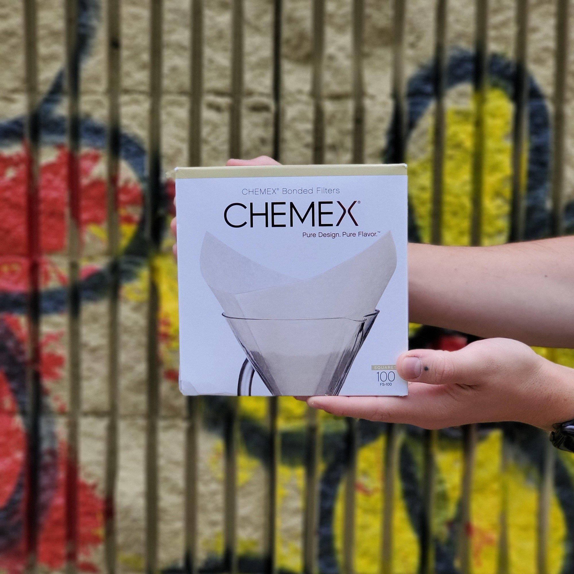 100-Count Chemex Bonded Filters Pre-Folded Squares - Rev Coffee