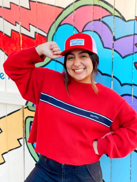 Red Adjustable Snapback Trucker Hat